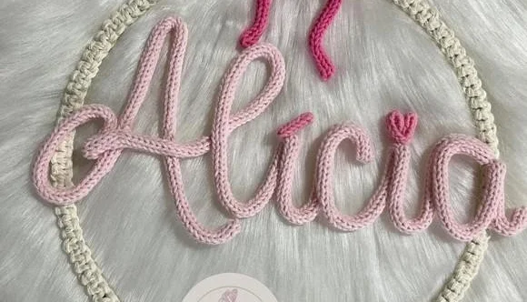 Porta Maternidade boho com Laço Personalizado