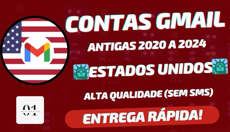 CONTAS GMAIL 2020 A 2024  🗽 IP USA🗽 + SEM SMS
