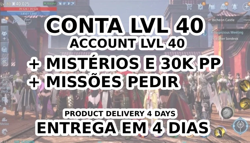 CONTA MIR4 LVL 40 30K PP | ACCOUNT MIR4 LVL 40