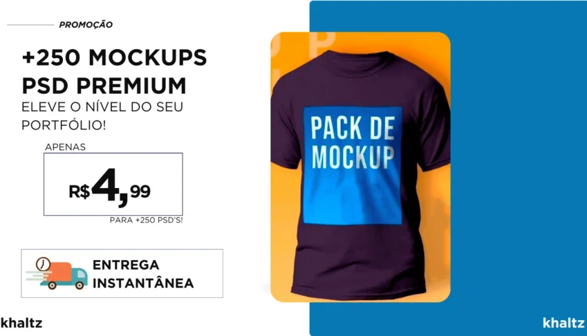 +250 Mockups PSD Premium: Eleve o Nível do seu Portfólio!