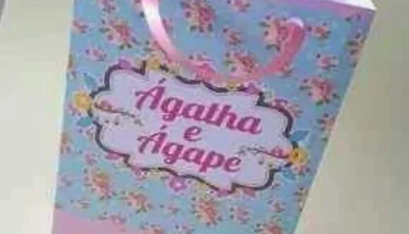 Sacolinha Floral Personalizada em Papel Offset