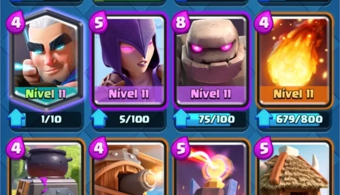 Conta clash Royale 4.5k gemas 1M de ouro