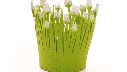 Cachepot de Feltro Tulipa D11 - Cores