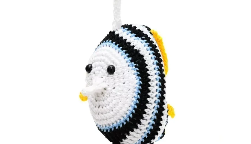 Peixe Acará Bandeira em Amigurumi