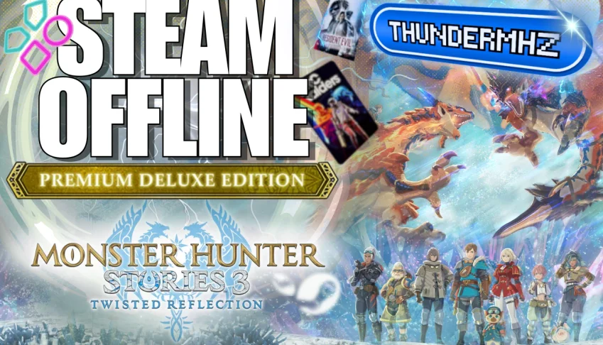 Monster Hunter Stories 3 Premium Deluxe + 1 e 2 - Steam OFF