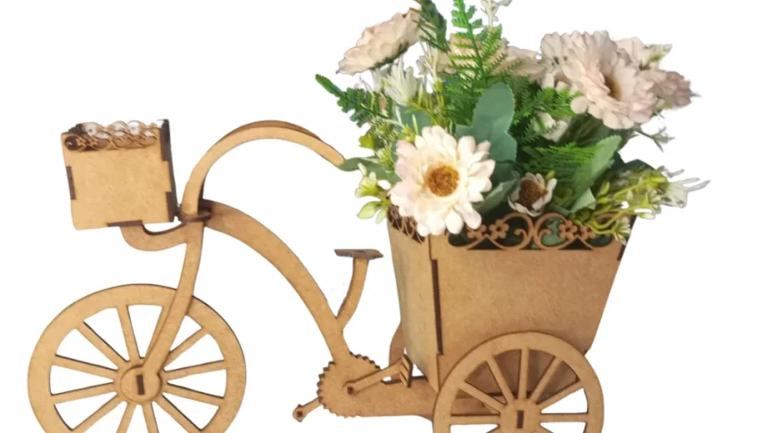 Kit Bicicleta Decoração de Mesa Jardim, vaso 22x34 cm em...