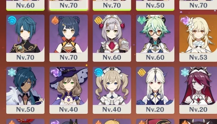 Conta AR 45 - Keging / Shogun Raiden / 17 personagens 4★ - 6