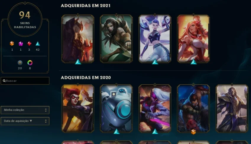 CONTA 94 SKINS GOLD S10