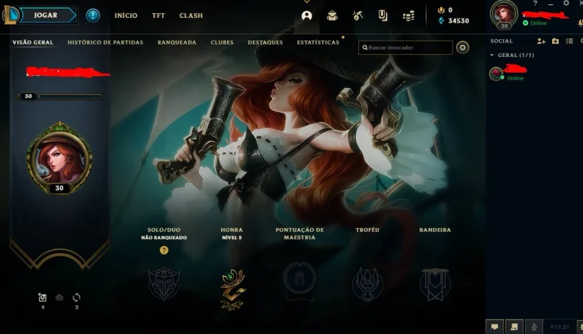 CONTA UNRANKED LVL 30