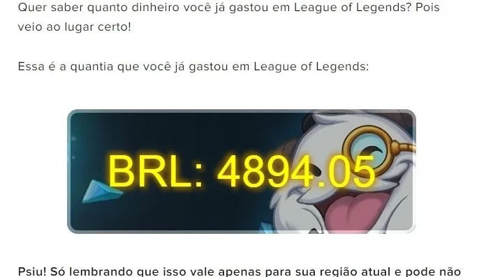 Conta League of legends