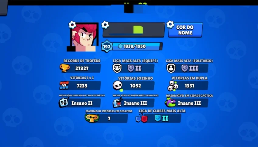 CONTA BRAWL STARS