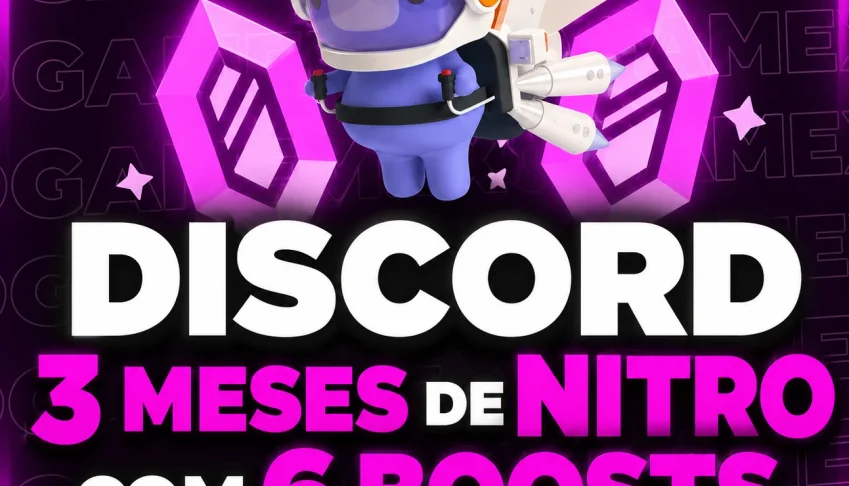 Discord Nitro Gaming 3 Mêses + 6 Impulsos + Brinde