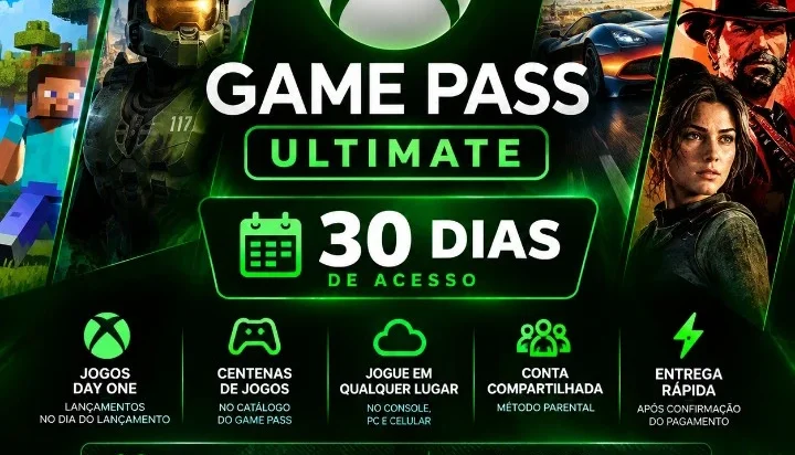 Xbox Game Pass Ultimate 30 Dias (entrega automática⚡)