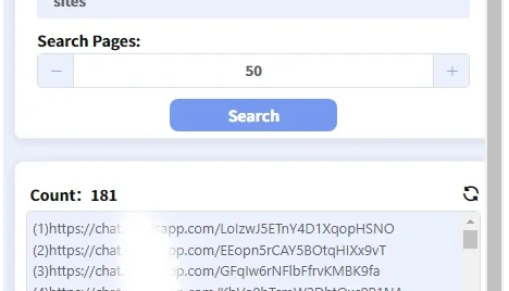 Extrator de Grupos da plataforma de mensagens