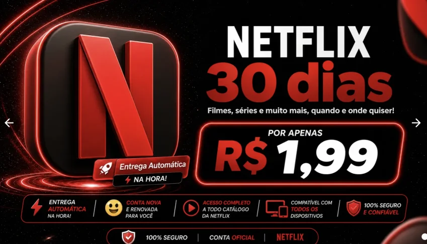 Netflix 4K Tela Privada 29 Dias