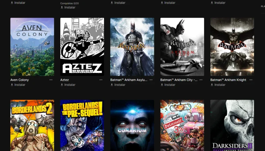 Conta da epic games