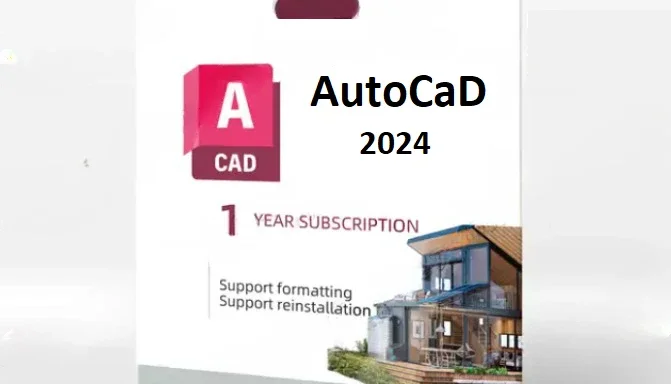 AutoDesk AutoCad 2024 Subscription 1 Year Win/Mac