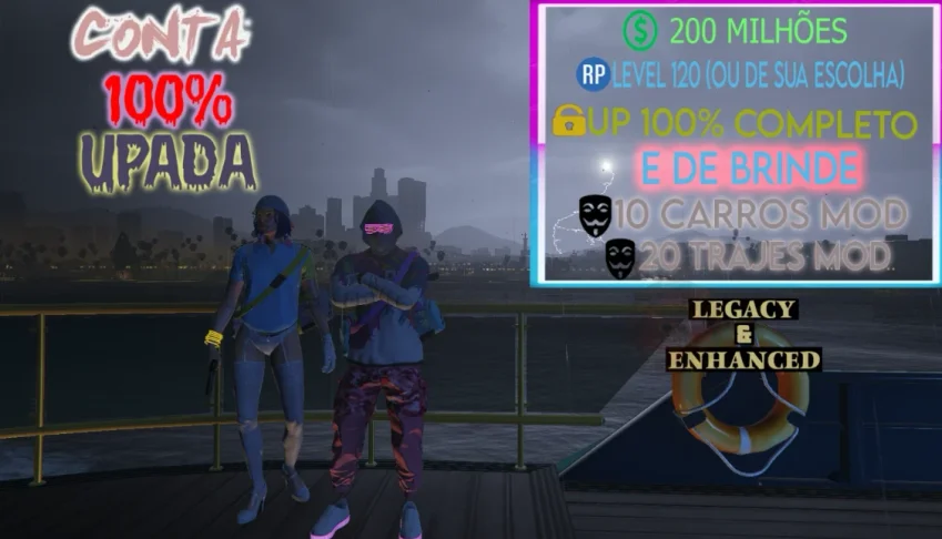 Conta Upada Com Dinheiro Legacy E Enhanced Gta Online Pc