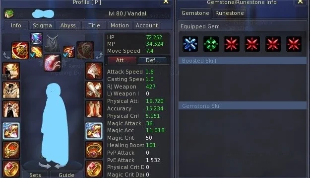 Conta no Aion