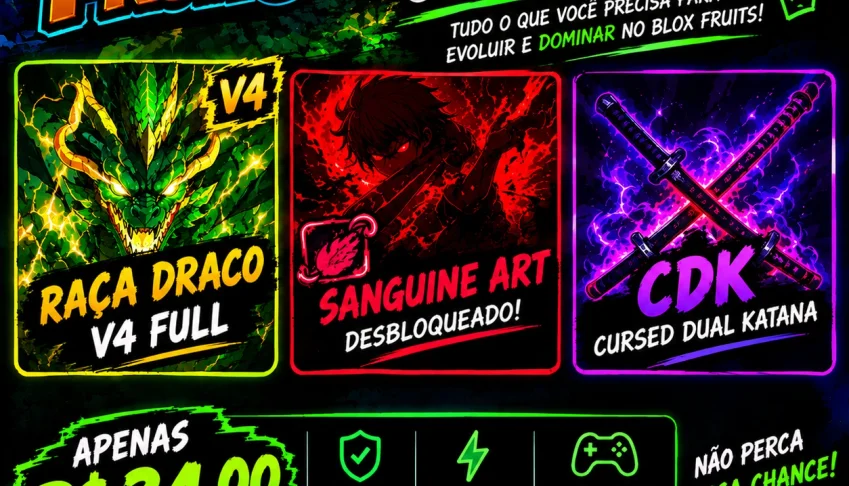 Conta blox fruits com raça draco