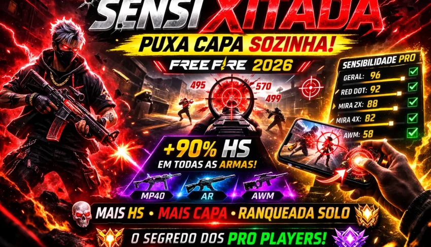 🔥 Sensi Xitada 2026 –Puxa Capa Sozinha V3 Free Fire 🔥