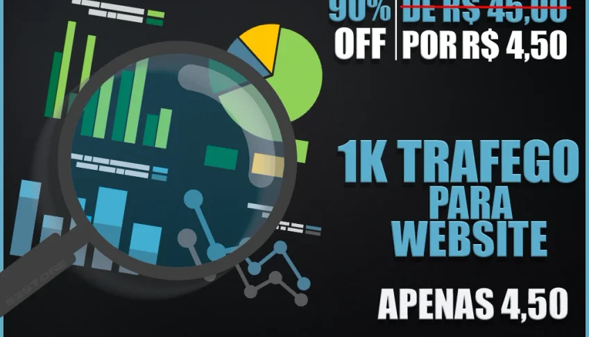 1K De Tráfego Para Seu Site Apenas 4,50