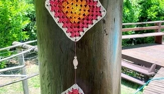 Enfeite de Parede em Crochê