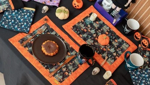 Kit com 4 Lugares Americanos Halloween