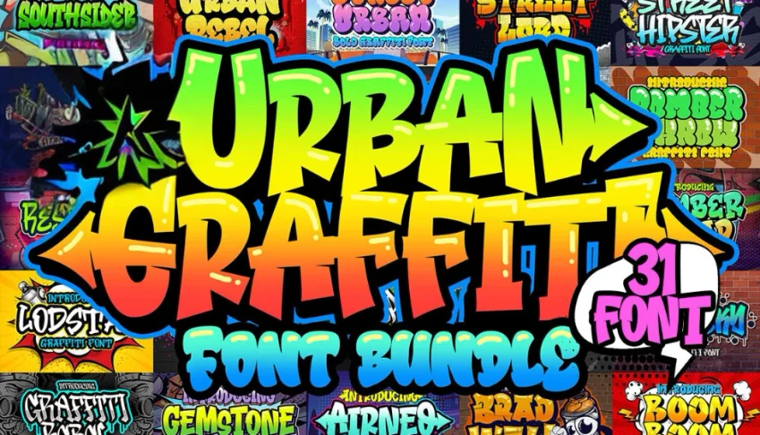 Pacote de fontes de Grafite Urbanos
