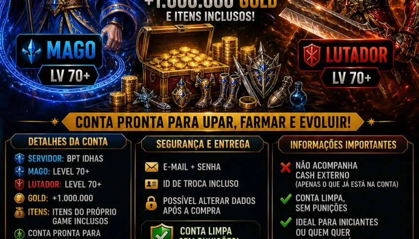 🧙 Conta Priston Tale – Servidor IDHAS