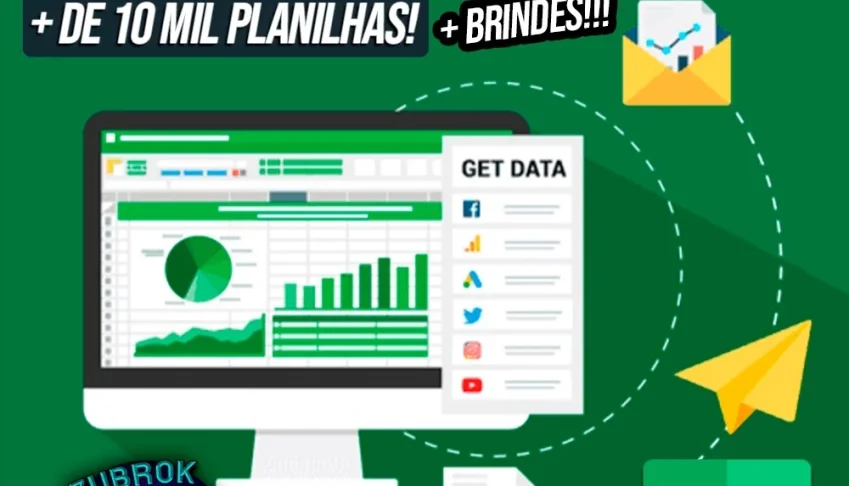 MEGA Pack PLANILHAS de Excel + de 10mil! - Entrega Imediata!