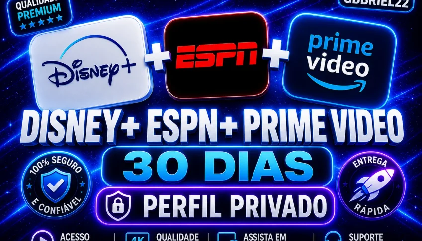 Disney + Espn + Prime Video ! 30 Dias Entrega Automatica!!!