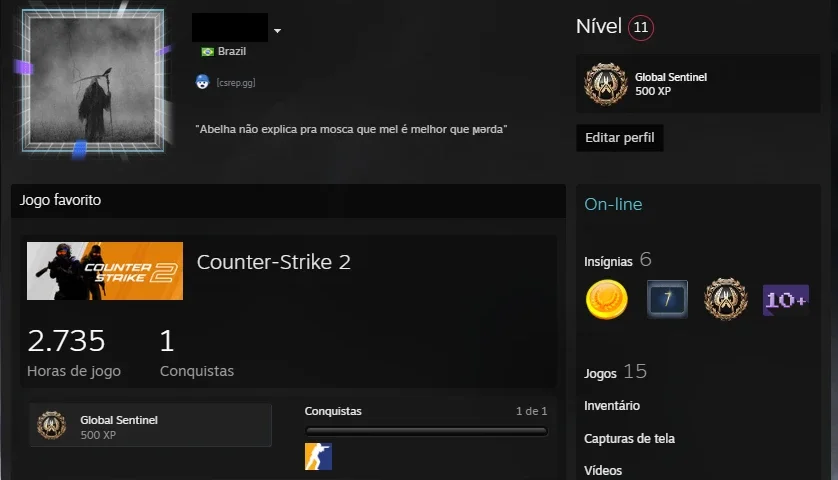 Conta Cs2 Legit 7 Anos Rank 17 Season 4