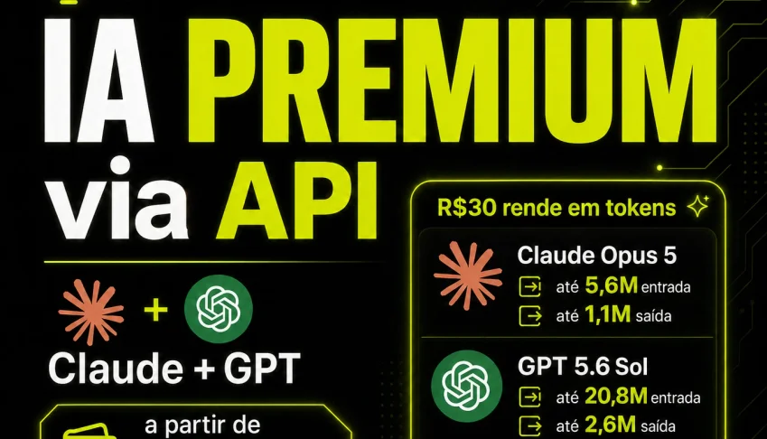 Créditos API para Claude e GPT — IA Premium para Agentes