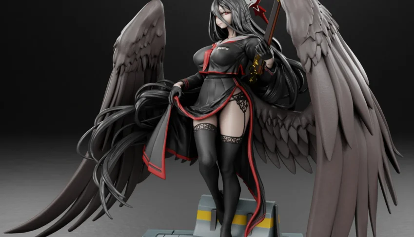 Hanekawa Hasumi 3D - Arquivo .Stl Para Impressão 3D