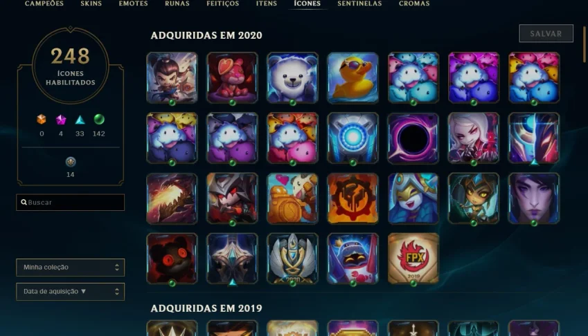 Venda de Conta de Lol (Main desde 2014)