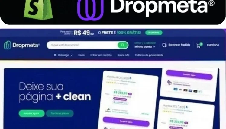 Tema Dropmeta 4.6 + 1500 Fornecedores Dropshipping
