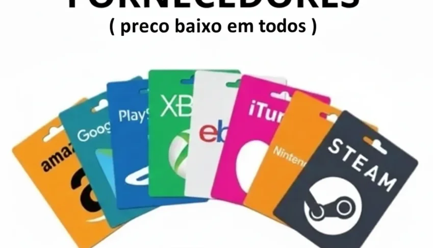 Fornecedores de Gift Card ( preço baixo em todos )