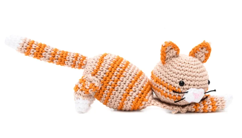 Gatinho Tigrado em Amigurumi