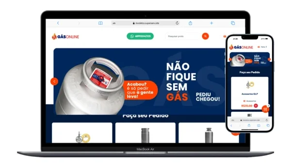 Template Gás Online - Rápido, Funcional e 100% Editável