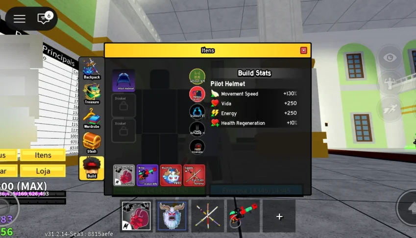 Conta de blox fruits,com raça v4 Full e todos estilo de luta