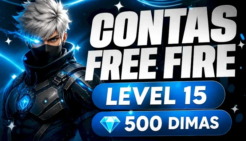 Conta Free Fire Level 15 Com 500 Dima