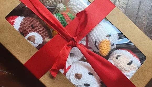 Kit Enfeite de Natal para Árvore Amigurumi Kit