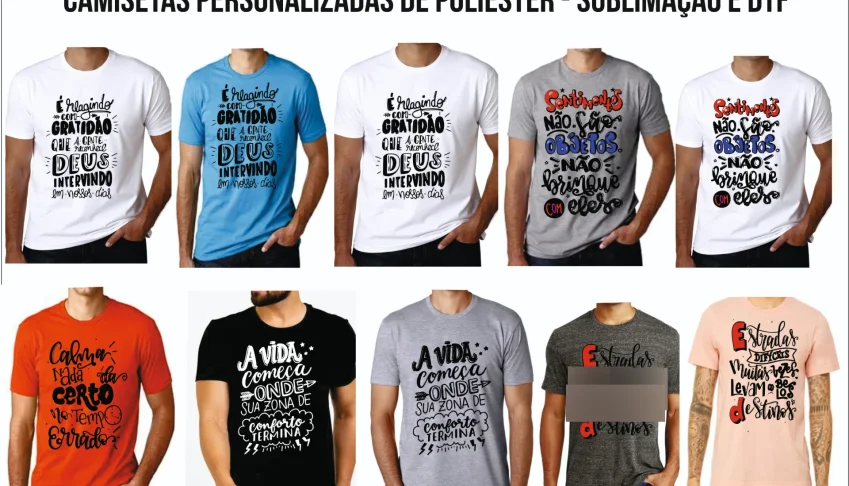 Camisetas De Algodão Personalziadas Todos  Tamanhos E Cores