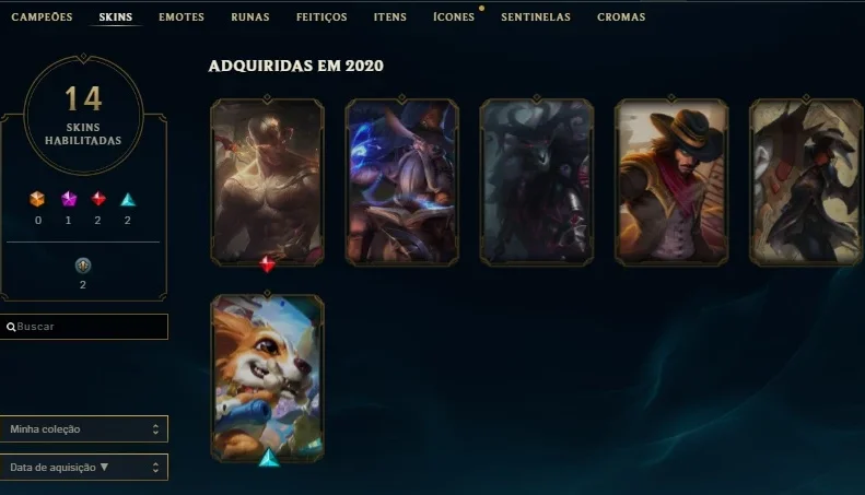Conta LoL Platina 4