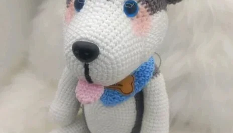 Amigurumi Cachorrinho Husk Siberiano