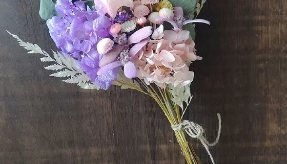 Ramo Flores Desidratadas - Lilás