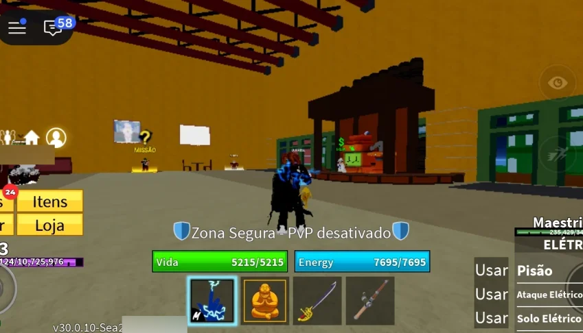 Vendo conta do Blox Fruits pronta para jogar no Segundo Mar!