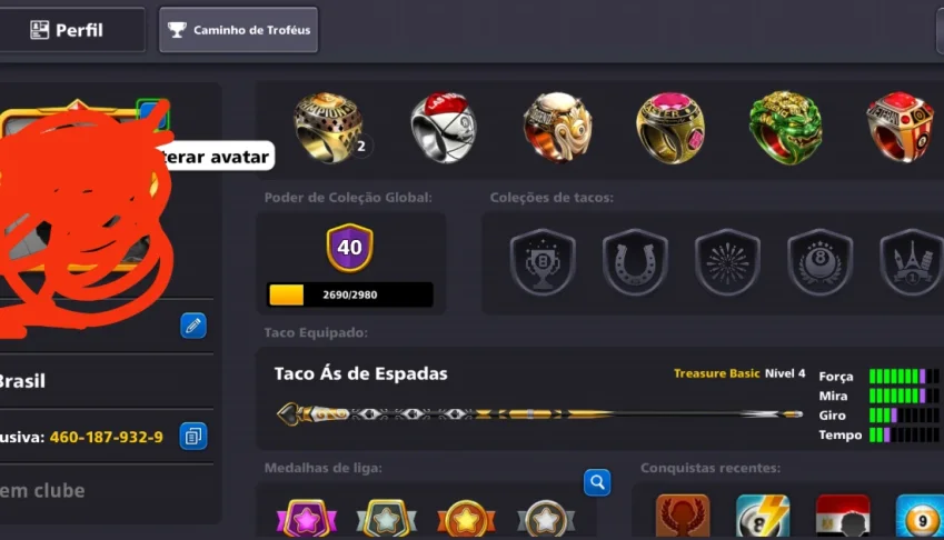 Conta 8 ball pool no precinho Black Friday 