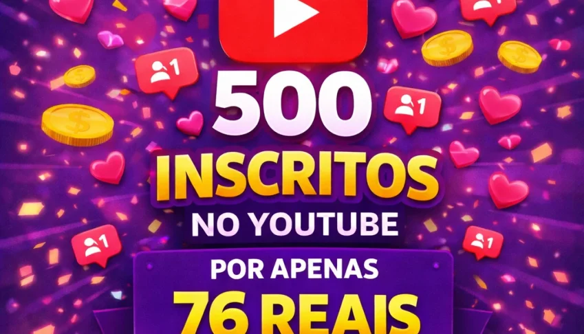 ✅500 Inscritos no YouTube✅ – BARATO –